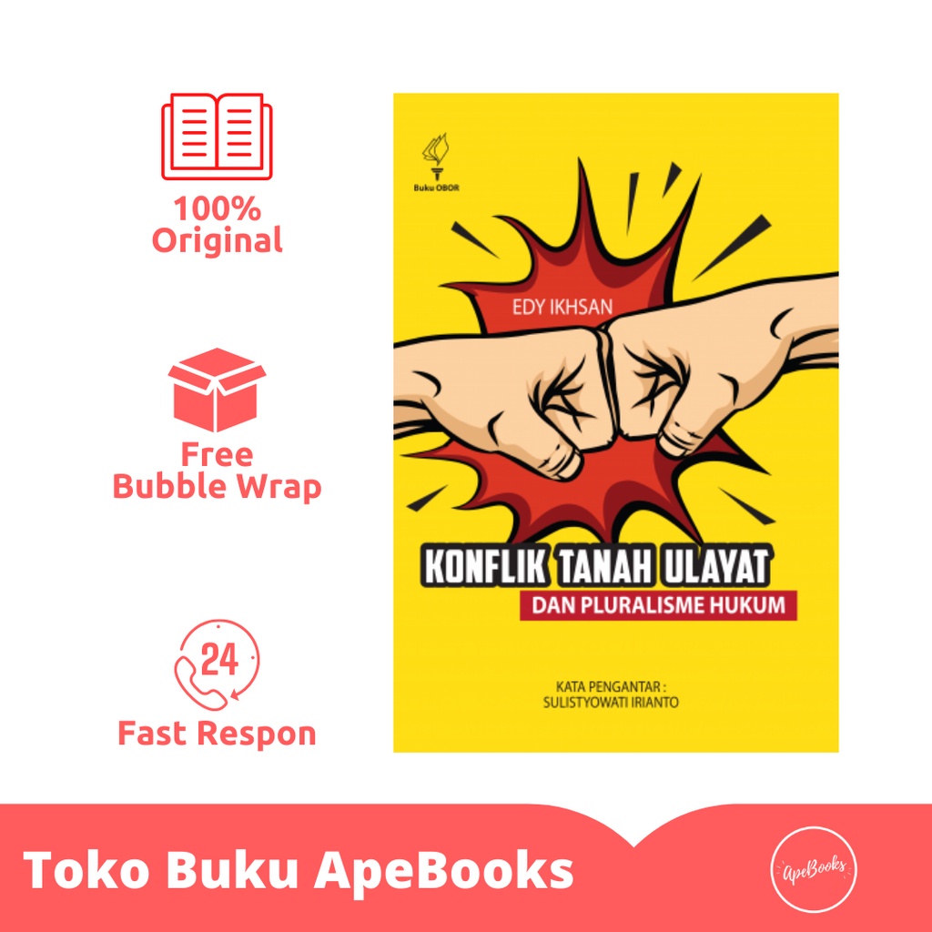 Edy Ikhsan - Buku Konflik Tanah Ulayat dan Pluralisme Hukum (ORI/Asli)