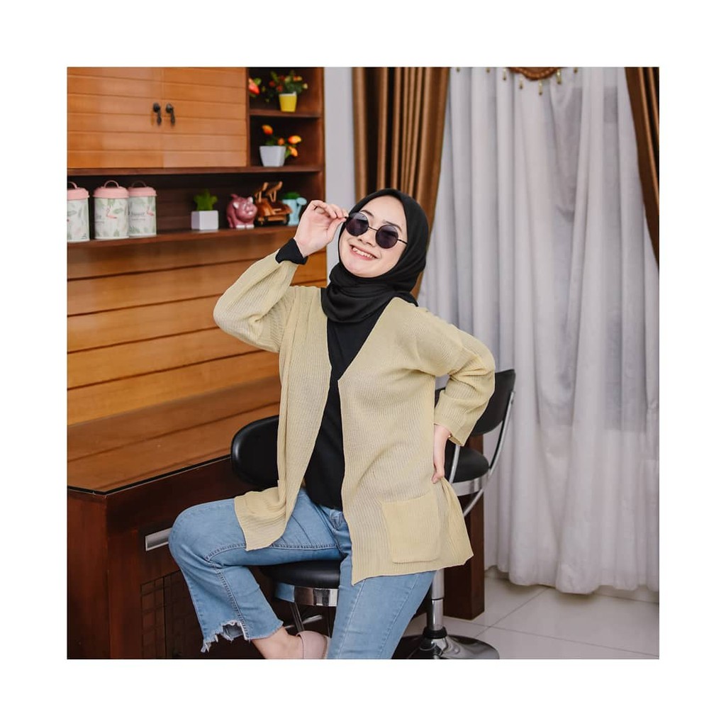 LOOCY CARDIE RAJUT WANITA - SWEATER WANITA - SWEATER RAJUT KNIT-6