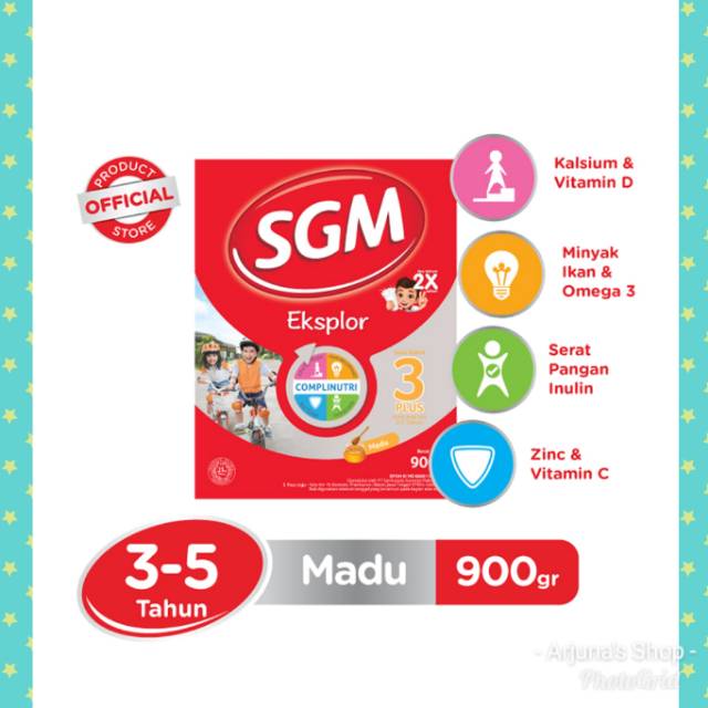 SGM Eksplor 3+ Pro-GressMaxx Rasa Madu / Vanila / Cokelat 900gr