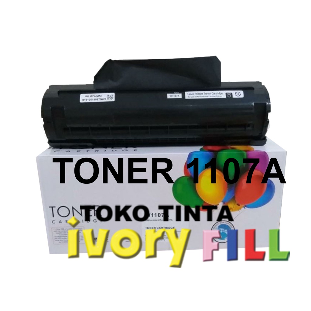 Toner 107A kompatible HP W1107A 105A 106A siap pakai termurah laserjet HP MFP 135A / 135W / 137 fnw