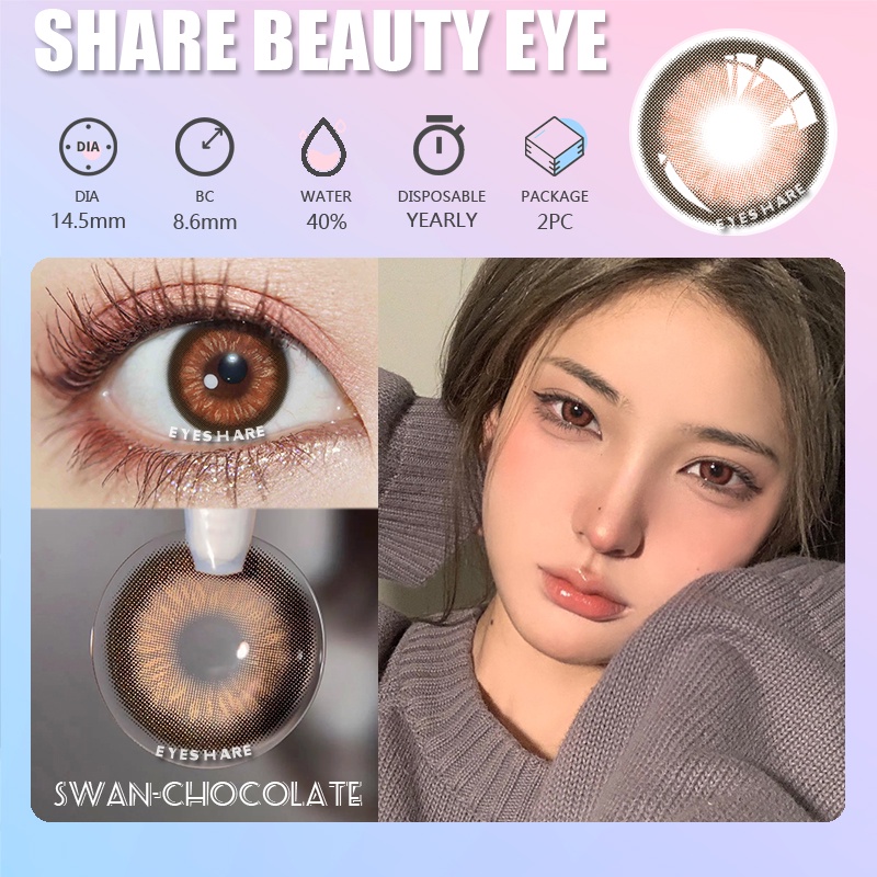 (COD) Softlens model terbaru 2023 Softlens New RICHGIRL 14.0mm Softlens lensa fashion, gratis kotak kecil bisa dipakai selama satu tahun, gratis ongkos kirim di toko