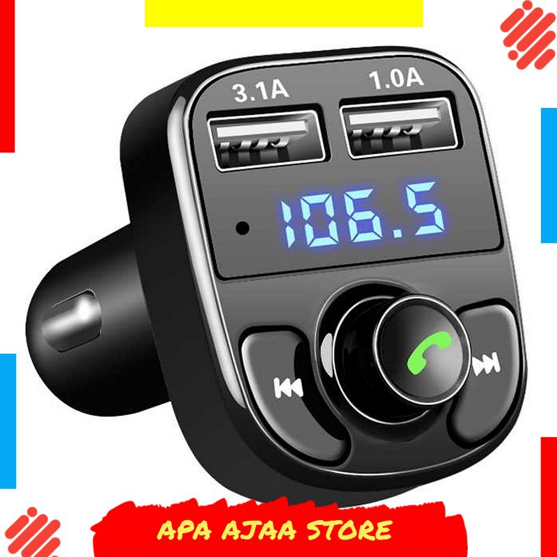 Termurah ! Bluetooth Audio Receiver FM Transmitter Handsfree with USB Car Charger