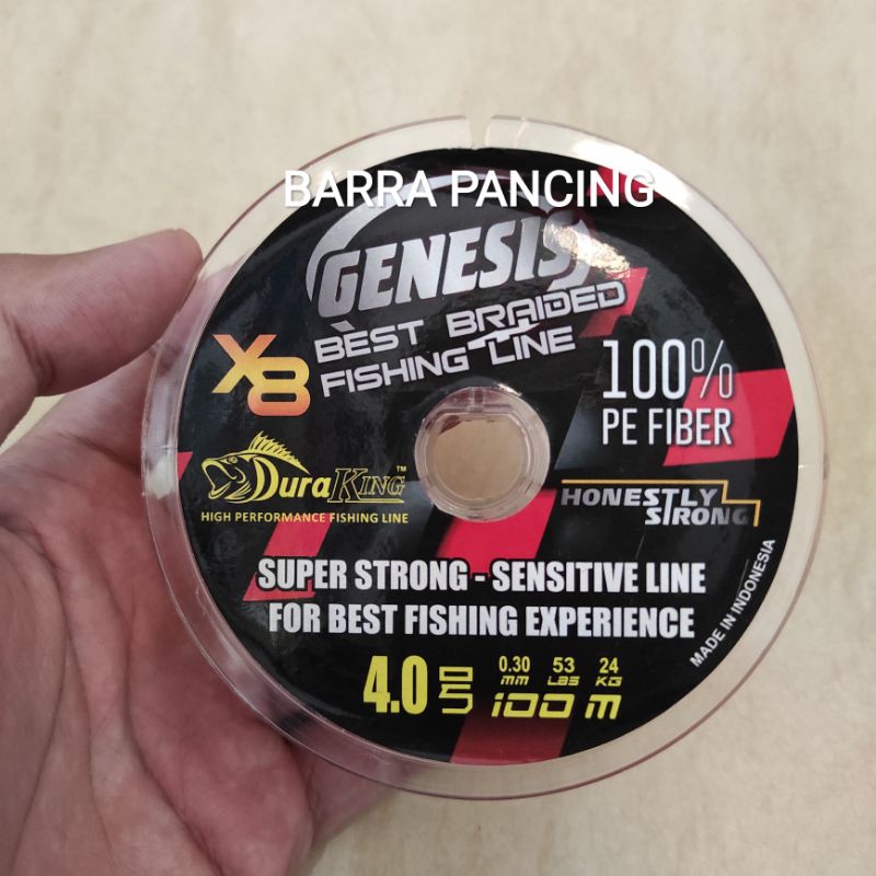 PE GENESIS X8 4.0 53lb Senar Kuat Sensitif Casting