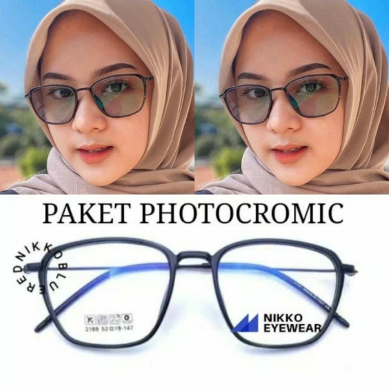 Frame Kacamata 2189, Gratis Lensa Photocromic,Gratis Lensa Blueray,Kacamata Antiradiasi