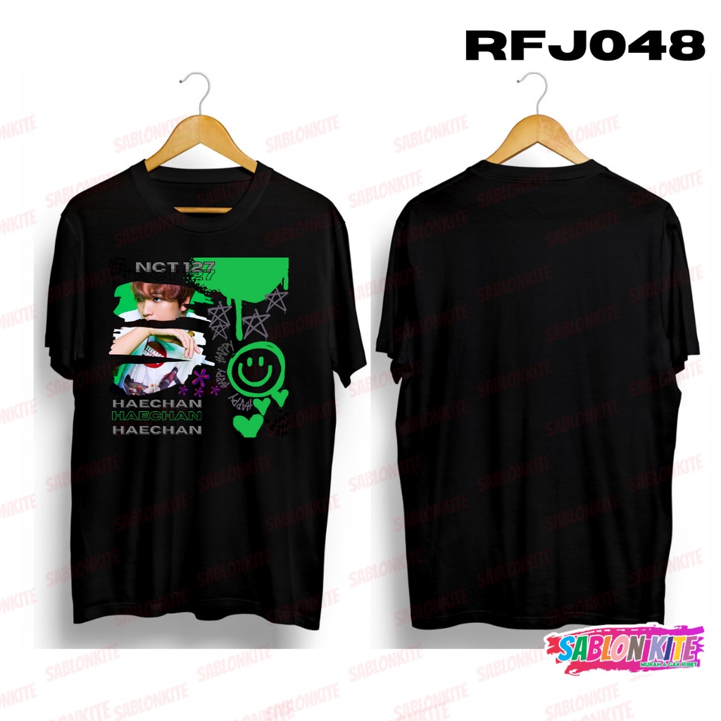 MURAH!!! KAOS NCT 127 HAECHAN STICKER PAINT RFJ048 COMBED 30S