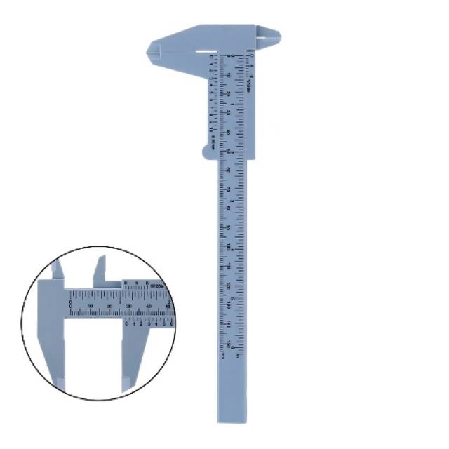 Jangka sorong Pengukur Vernier Caliper Mini plastik