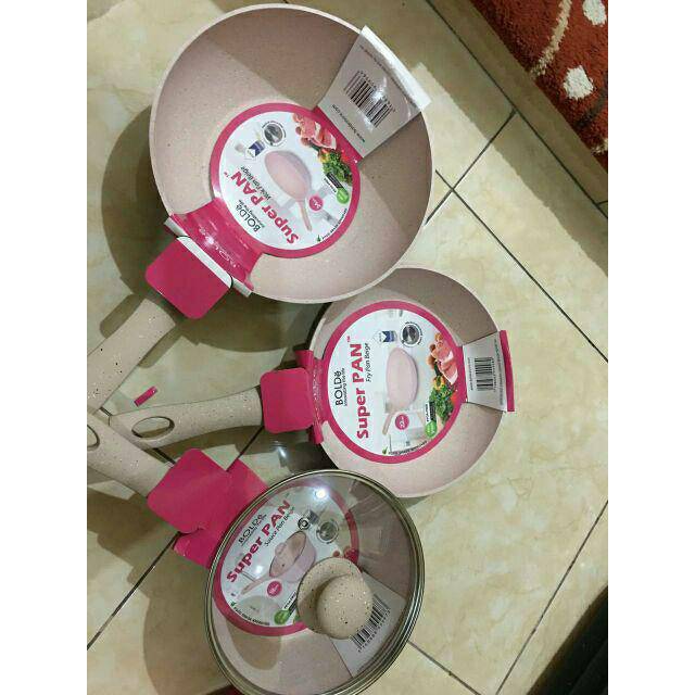 Wajan penggorengan panci 1 set bolde asli