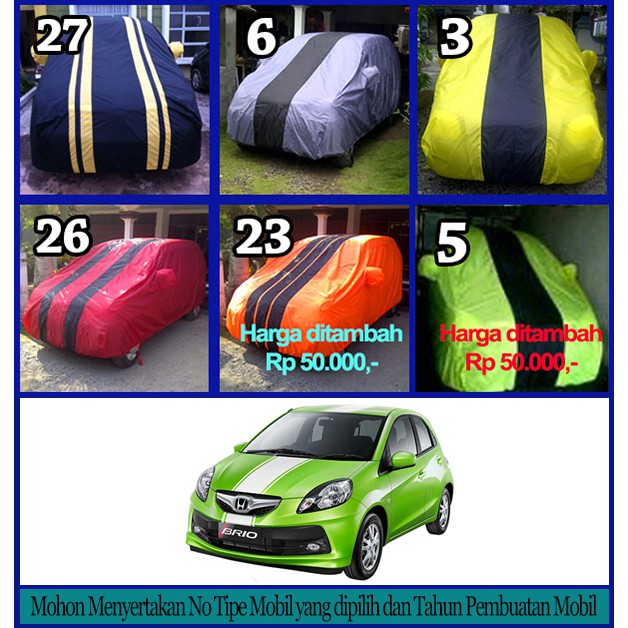 ✘HEBOH【 Cover Mobil Honda Brio Satya, Sarung Mobil Honda Brio Satya ¥
