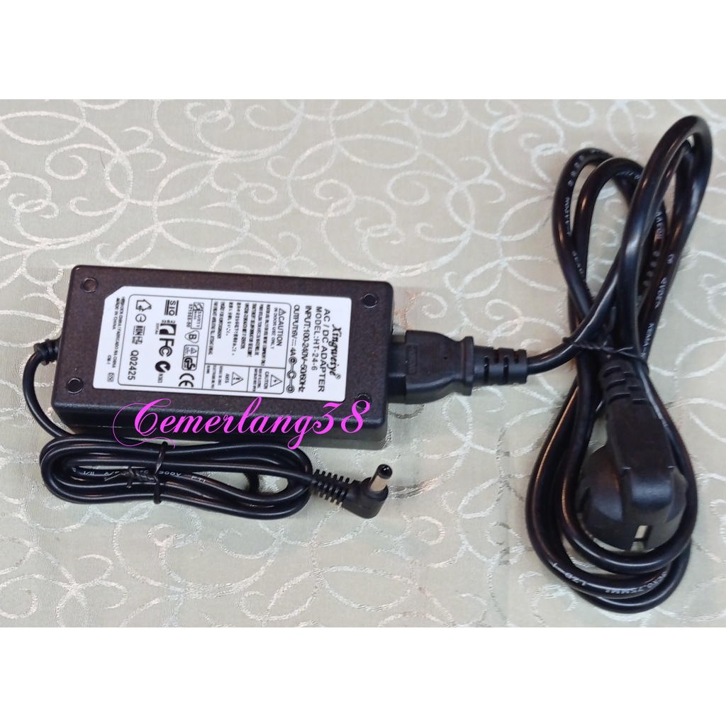 adaptor charger 6v 4a + kabel power PSU power supply 6 volt 4 ampere