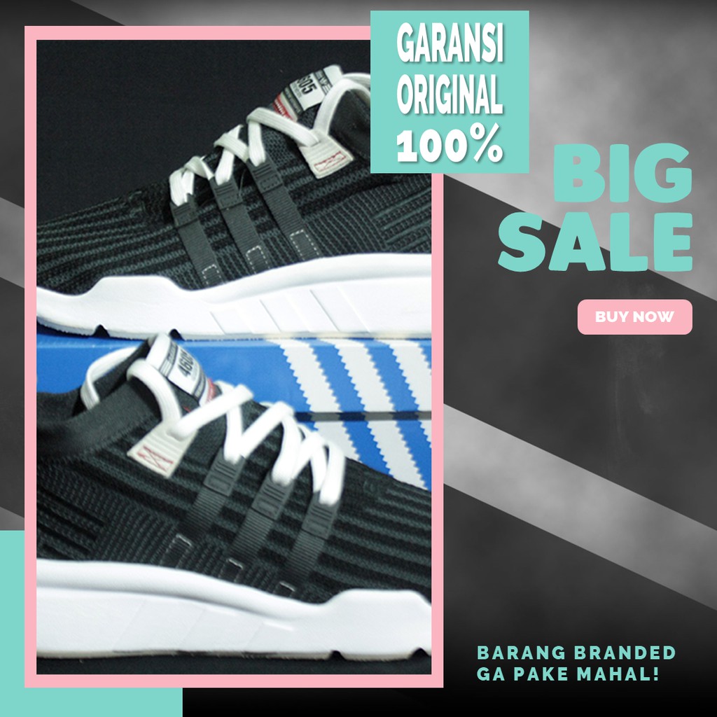 Original BNIB Adidas EQT Support Mid ADV PK - Core Black/Carbon