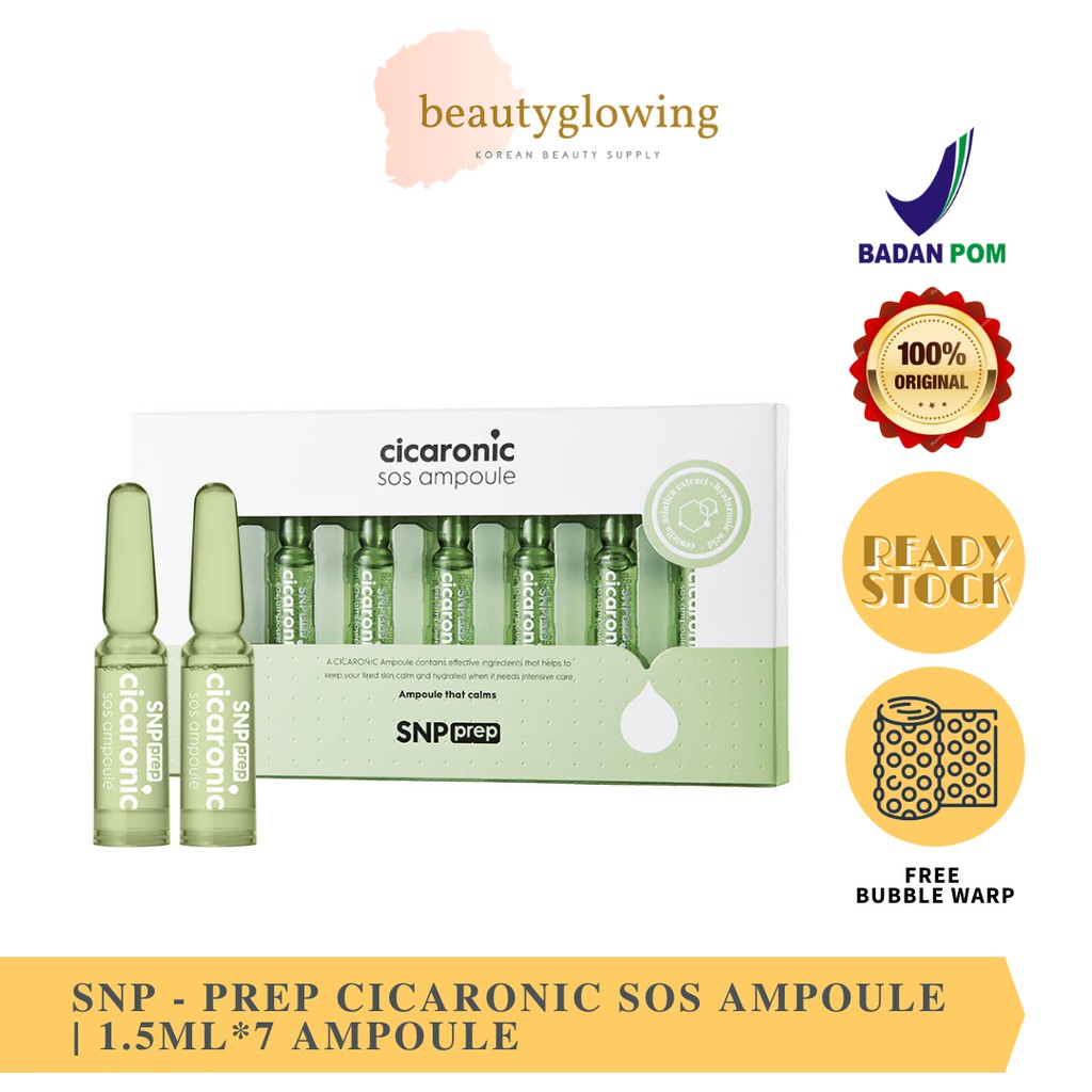 [BPOM] SNP PREP Cicaronic SOS Ampoule (1.5ml * 7 ampoule)