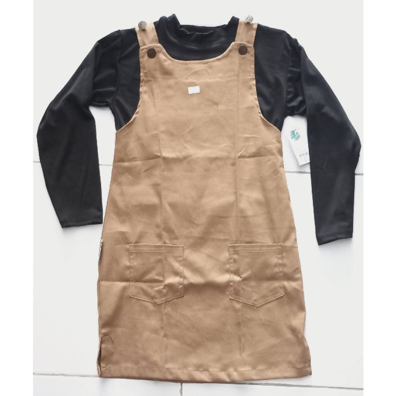 BAJU GAMIS OVERALL ANAK 2-10 TH PLUS MENSET/INNER BAJU