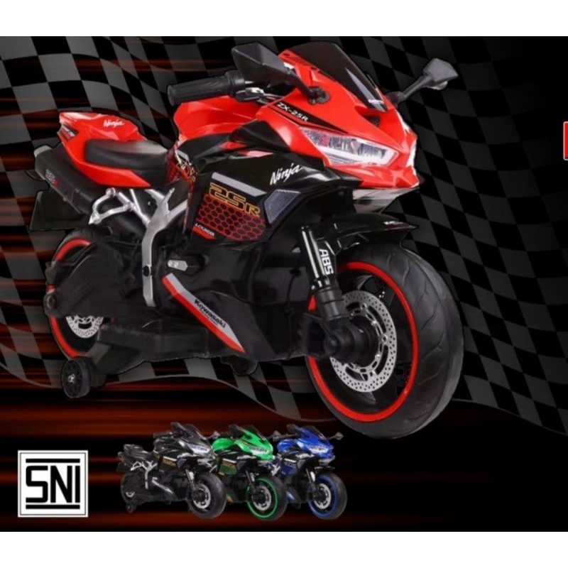 Motor Aki Yukita 738 Ninja Kawasaki Aki 12 V Dinamo Gearbox Anak Ori