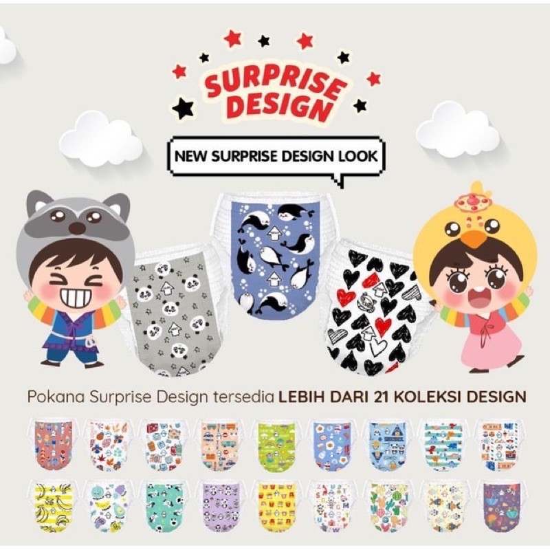 Pokana Pants Unisex Jumbo Bags Size S60/M58/L48 /XL42/XXL36/ MomBaby Pants S54+6/M50+6/L42+6/XL36+6