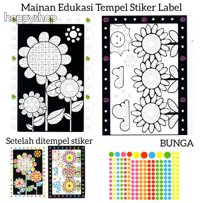 Mainan Edukasi Tempel Stiker Label, Stiker DIY