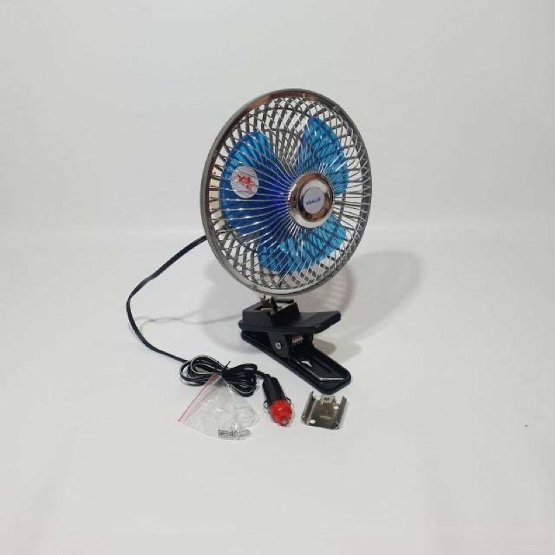 Kipas Angin Mobil 6 inch DC 12V 24V Kipas Angin Jepit Aki Mobil 6&quot; Kipas Angin DC Visalux Car Fan