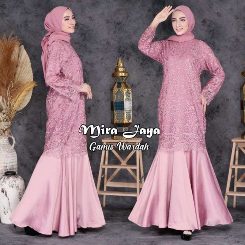 BISA COD/GAMIS OGINAL/GAMIS WARDAH/GAMIS TULLU FULL BORDIR/MIRA