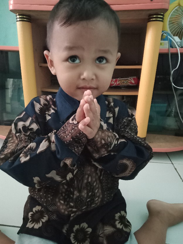 Kemeja Batik Anak Laki-laki Lengan Panjang Usia 2-10 Tahun Batik Premium