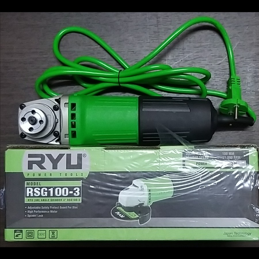 RYU RSG 100-3 Mesin Gerinda Tangan 4&quot; RSG100 3 Best Selling Angle Grinder 4 inch