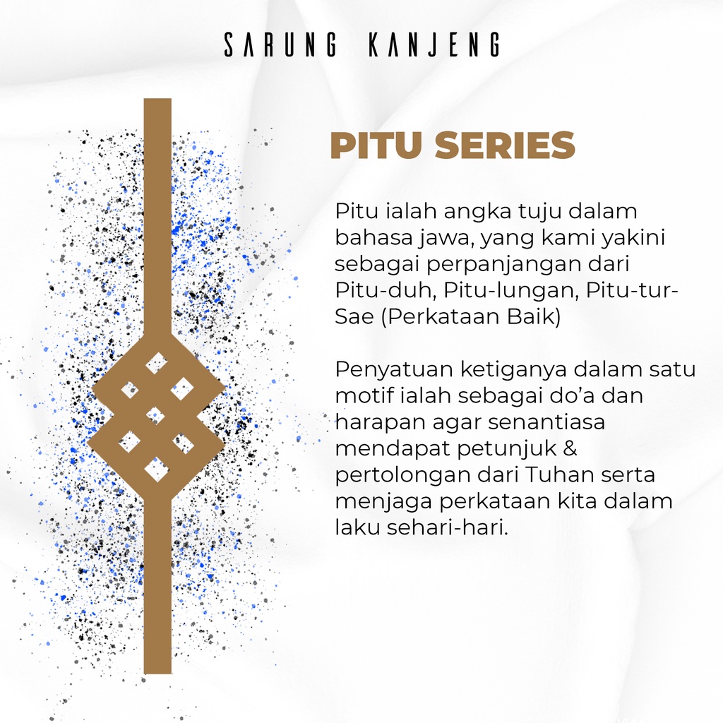 SARUNG KANJENG| SARUNG BATIK EKSKLUSIF MOTIF PITU KLASIK