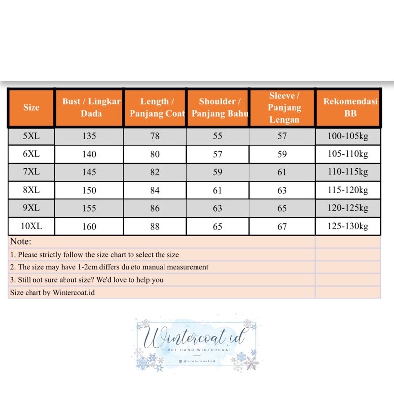 Coat big size pria winter jaket jumbo cowok import gunung hangat plus size besar jacket jimmy