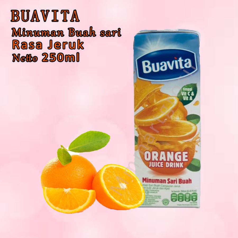 Buavita / Minuman Sari Buah / Jambu / Orange / Leci / 250ml