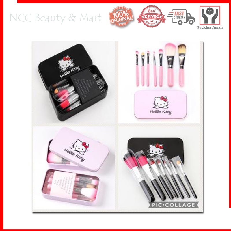 * NCC * Hello Kitty Brush / Kuas Set Package Box Kaleng