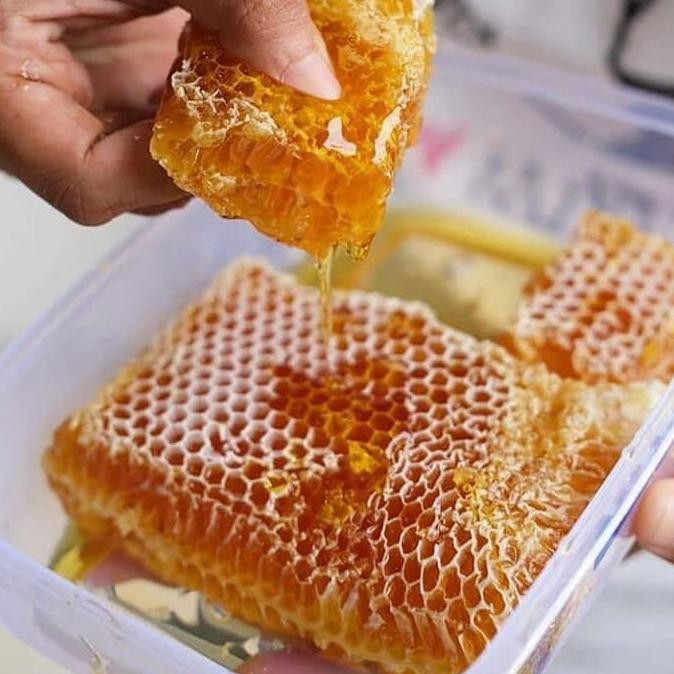 

madu sarang malifera, raw honey,honey comb.500 gr