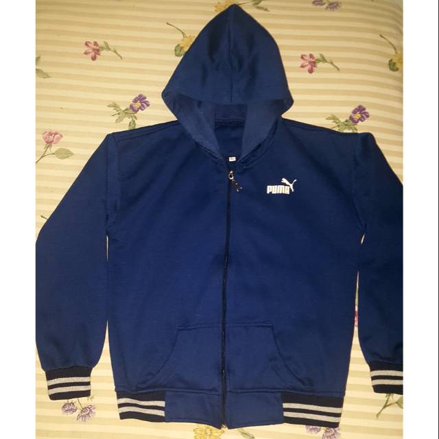 Jaket puma unisex hoodie zipper PL