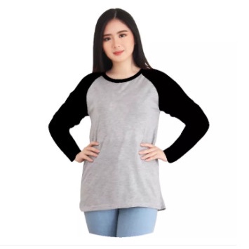 Kaos Baju Wanita Raglan Lengan 3/4 (POLOS) Kaos Cewek/ Kaos Oblong/ Kaos Baju Tshirt Atasan Wanita/ Kaos Raglan Lengan Panjang/ Baju Wanita/ Baju Cewek/ Kaos/Baju/Tshirt/Pakaian/Kaos Baju Wanita Raglan Murah Berkualitas