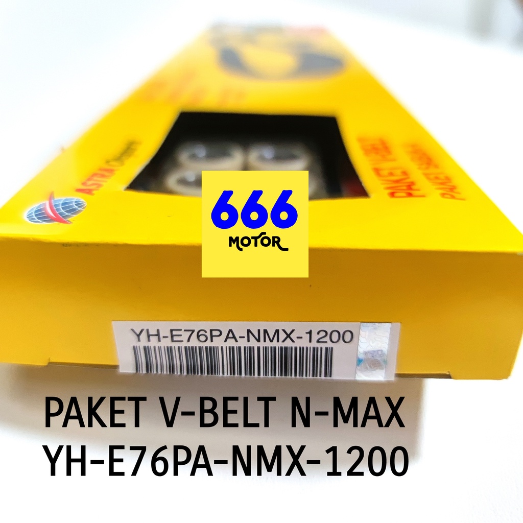 VANBELT ASSY SET ROLLER NMX VBELT KIT NMAX ASPIRA (ASLI) (YH-E76PA-NMX-1200)