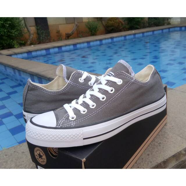 Sepatu Converse Classic / Klasik Grey / Abu-Abu Terlaris Termurah santai