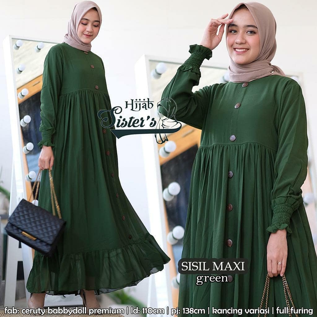 Sisil maxi dress || Fashion wanita || terbaru-2