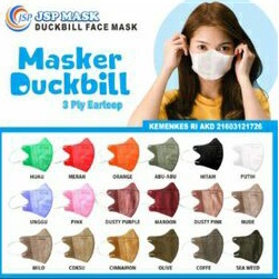 MASKER DUCKBILL JSP 3 PLY WARNA