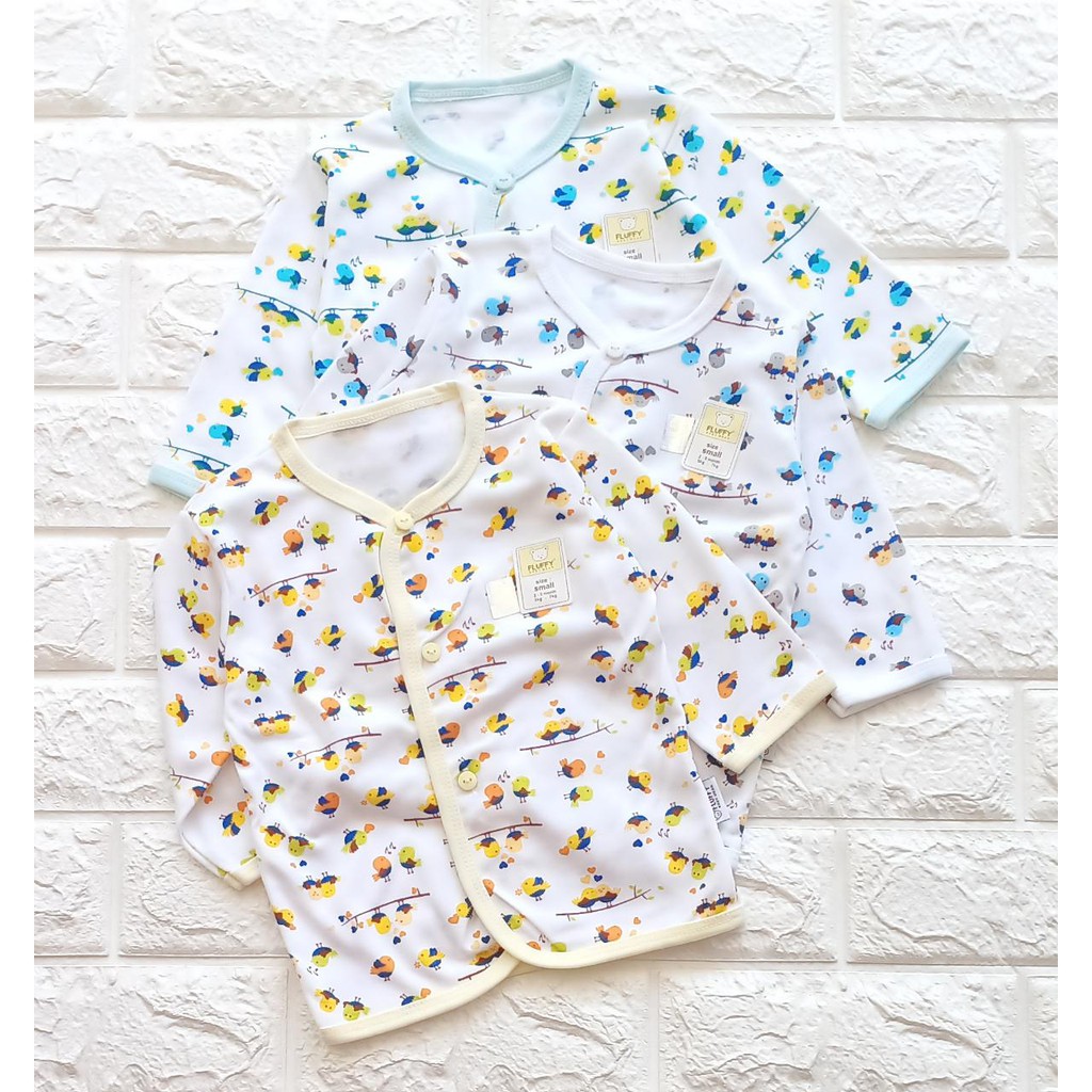 BAJU BAYI LENGAN PANJANG NEWBORN FLUFFY SIZE S(2-5 MONTH)