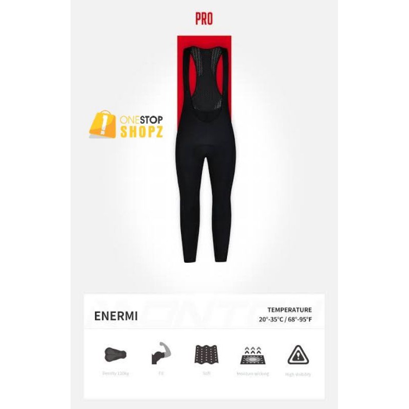 CELANA BIB PANJANG MEN MONTON PRO ENERMI CYCLING BIB TIGHTS ORIGINAL ONESTOPSHOPZ