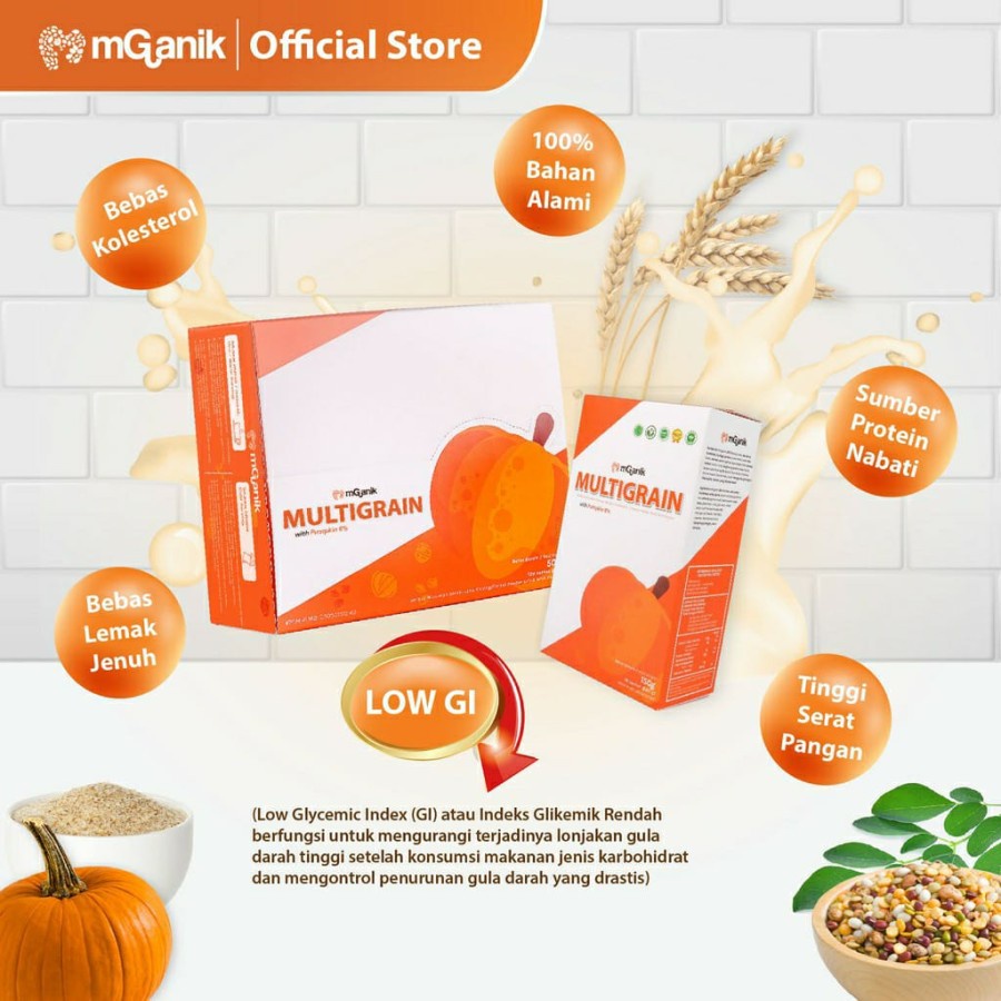 MGANIK MULTIGRAIN ORIGINAL 1 BOX ISI 6 SACHET BPOM 150 gram