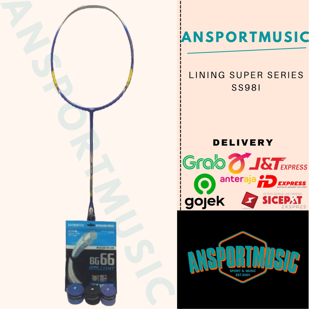 Raket Badminton Lining Li-Ning Super Series SS98ii Original 100%