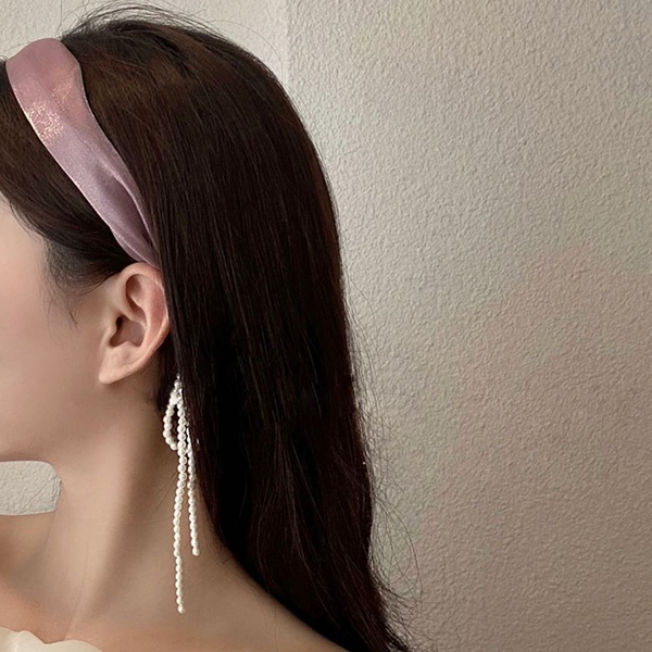 bando rumbai mutiara pearl tassel hair band jba063 (1a2)