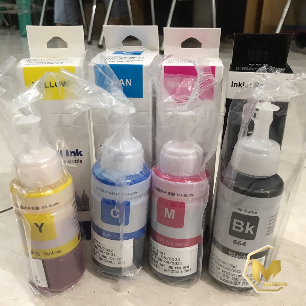 REFILL TINTA INK INKJET ISI ULANG PRINTER EPSON L100 L101 L110 L200 L210 L211 L300 L301 L303 L350 L351 L355 L455 L550 L551 L555 L558 L800 L801 70 ML MA2305