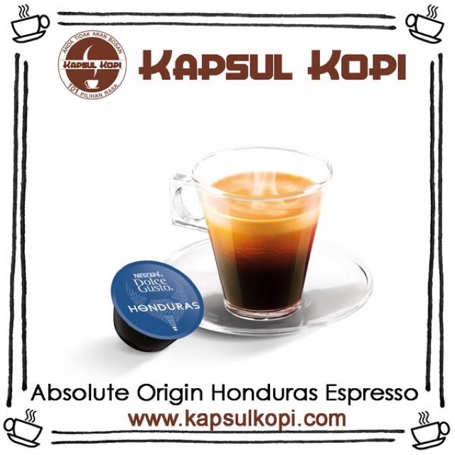 

Honduras Corquin Espresso ECER KapsulKopi Nescafe Dolce Gusto IMPOR