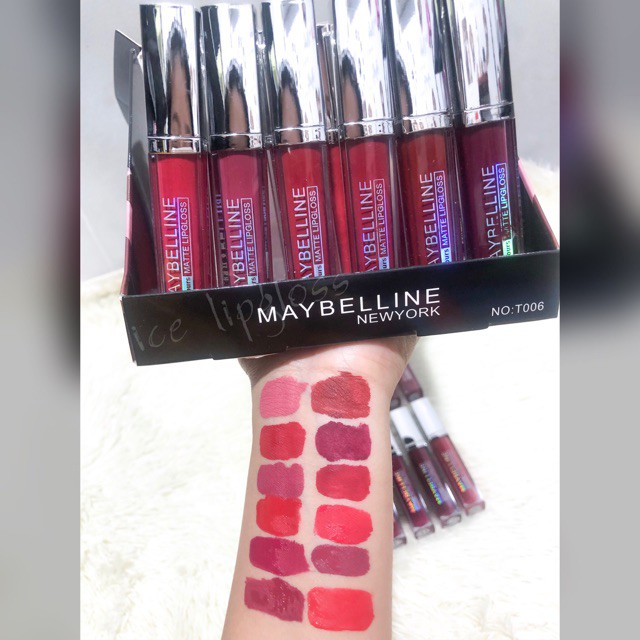 (lusinan) New lipcream matte maybelline tutup silver