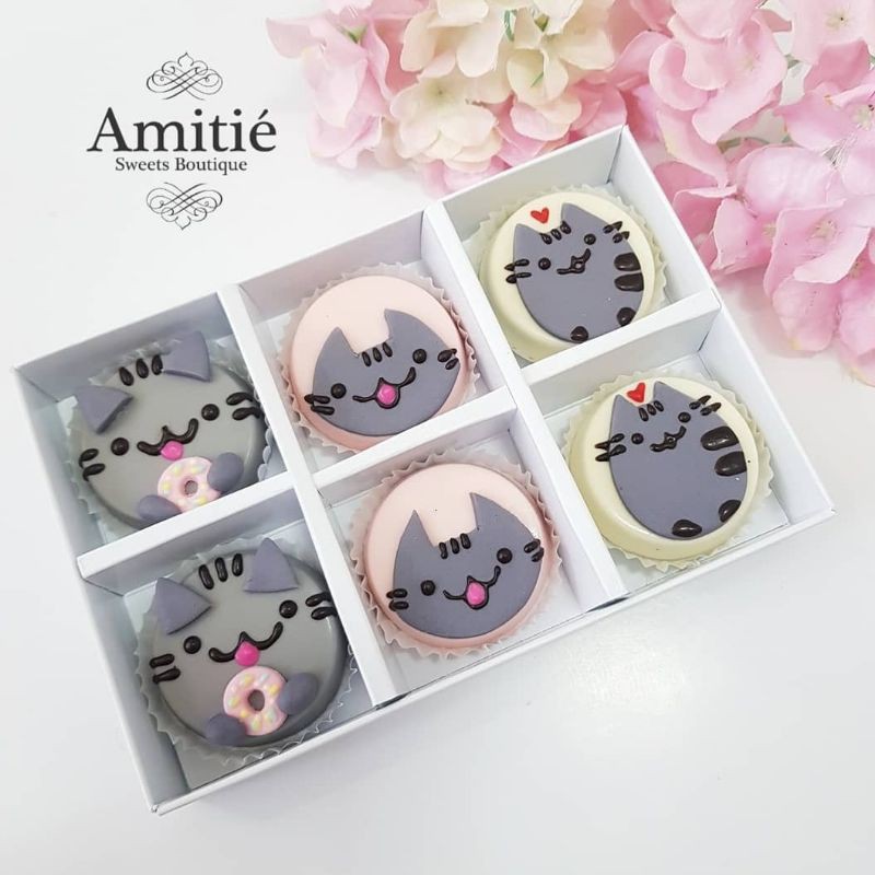 

Coklat Oreo Pusheen - 1 Box isi 6 / Coklat Karakter / Birthday Gift / Hadiah Ulang Tahun