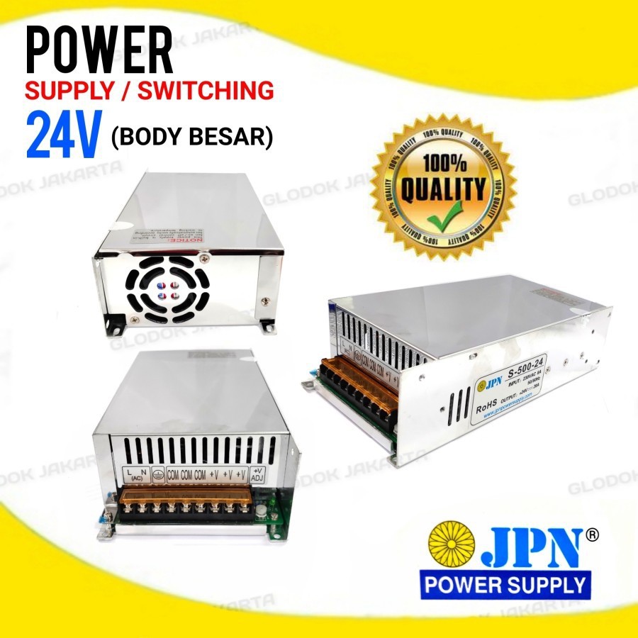 Adaptor Power Supply Switching 24V DC 15A 20A 25A CCTV LED Relay PLC