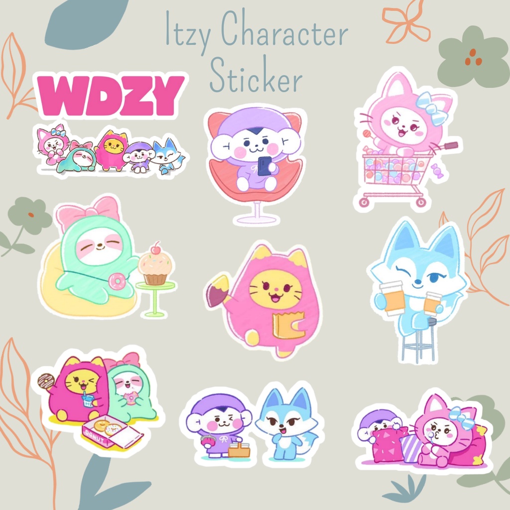 Wdzy Sticker | Itzy Sticker | Cetak Kpop Sticker