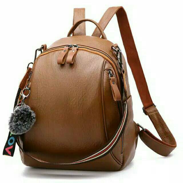 Promo Tas kulit Murah BACKPACK TAS WANITA Ransel Hd pisban PU Sale