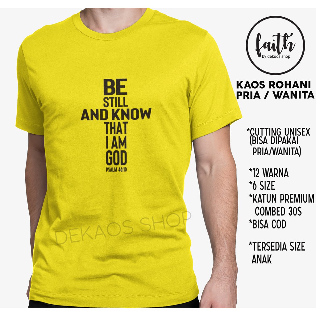 KAOS ROHANI PRIA WANITA / KAOS ROHANI KRISTEN / KAOS ROHANI / KAOS ROHANI KATOLIK / DEKAOS 1018