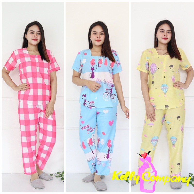 KC  Piyama CP ZIPPER Katun Eropa Premium