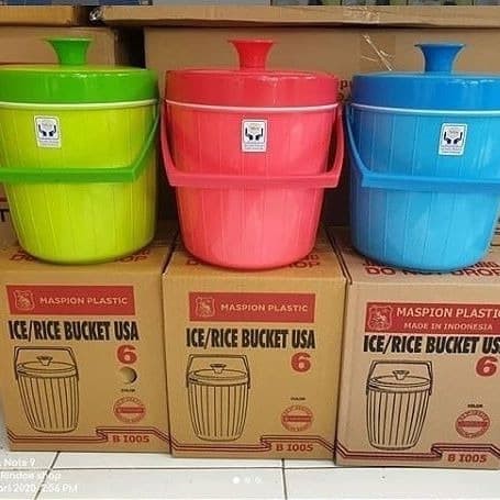 Jual Ice / Rice Bucket USA 6 Liter Hot & Cold - Maspion B1005 Indonesia ...