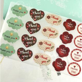 500pcs Stiker  Label Segel Tulisan  Love Thank  You  Untuk 